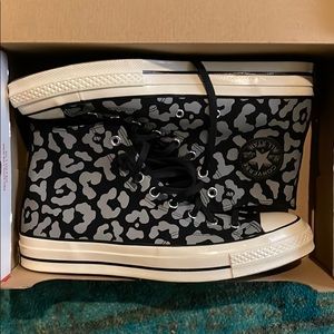 70s Leopard Print Converse